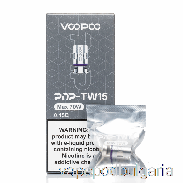 Vape 10000 Дръпки Voopoo Pnp Replacement Coils 0.15ohm Pnp-tw15 Mesh Coils